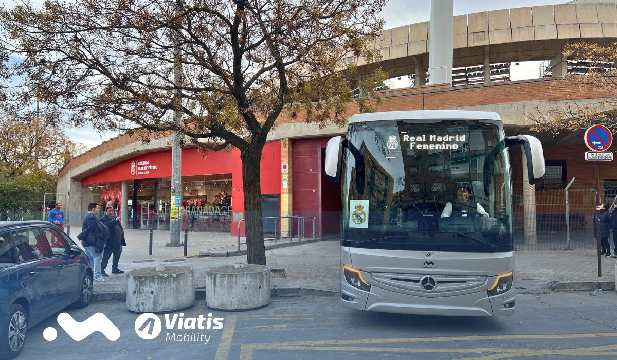 Viatis Mobility coach Real Madrid Femenino transport service